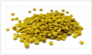Yellow recycled HDPE produced by Vielpa