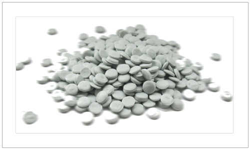 Vielpa's White recycled HDPE pellets